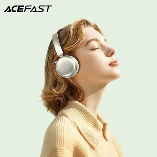 Беспроводные наушники Acefast H8 active noise cancelling wireless headset Silver - фото 6