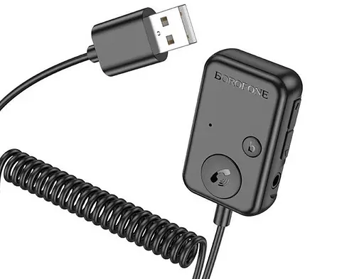 FM-модулятор BC49 Bluetooth FM transmitter Borofone BC49 Black - фото 3
