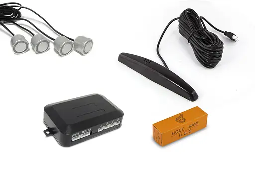 Паркувальний радар Falcon 878 silver-4 датчика - фото 2