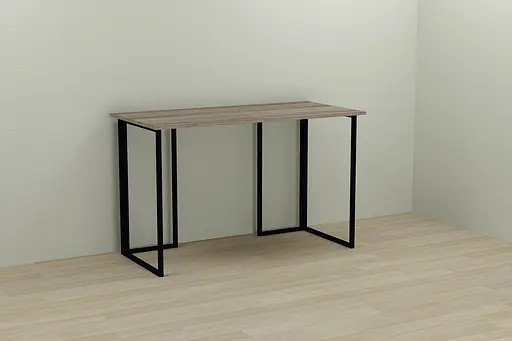 Компьютерный стол Ferrum-decor Ханна 75x120x60 черный ДСП Дуб Сонома Труфель 16мм (FRD-103483)