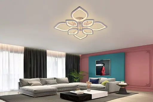 Потолочная светодиодная люстра 6132-8 (Белый)