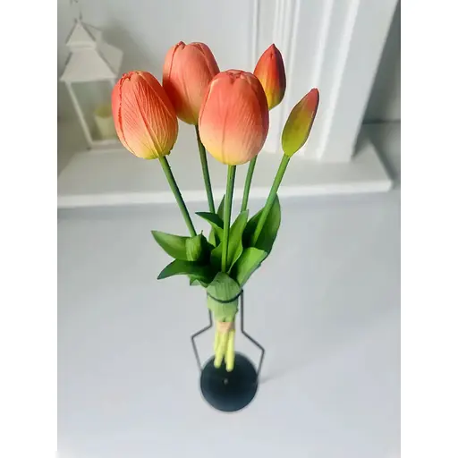 Тюльпан латексный №1389 шарик коралловый - фото 2