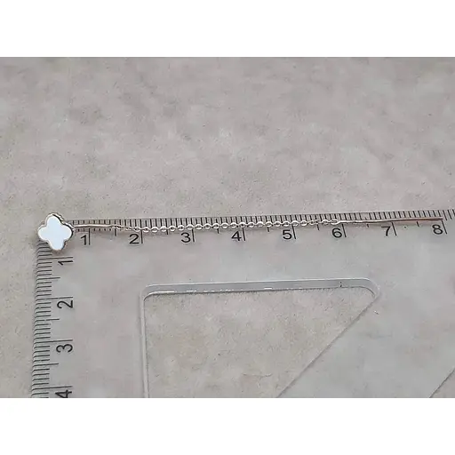 Золоті сережки-протягання Tango Конюшина з емаллю. 400292Е БЕЛ - фото 4