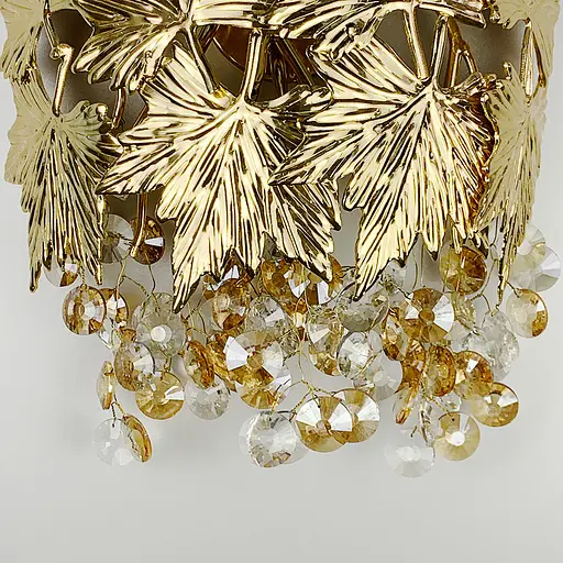 Бра декоративні листочки в золотому корпусі Line F WB 5068 GD - фото 4