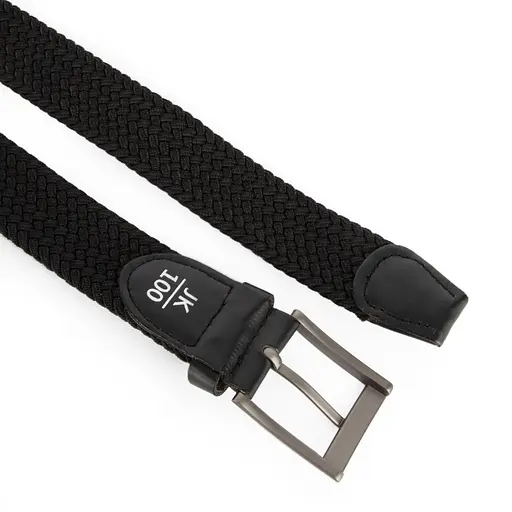 Ремень-резинка мужской JK-35001 (110 см) черный плетеный - фото 3