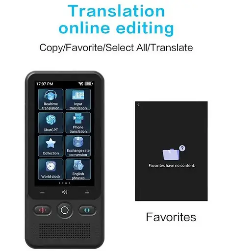 Голосовой переводчик AI Translator T18 Wi-Fi Bluetooth (138 языков) 1400 мАч - фото 2