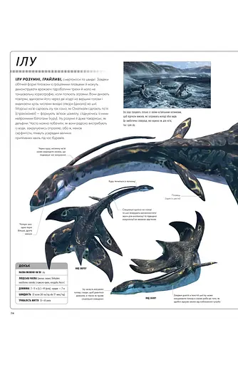 Комікс Lantsuta Avatar: The Way of Water. The Visual Dictionary АВАТАР: Шлях води. Ілюстрований словник українською мовою - фото 4