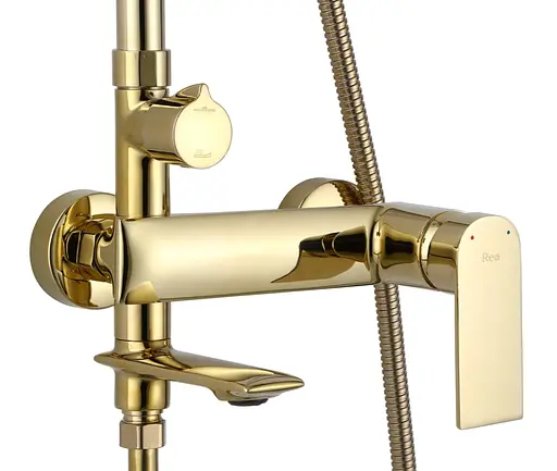 Душова система Rea Veneta gold з виливом REA-P7842, Золотий - фото 2