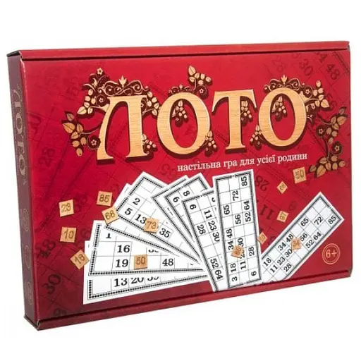 Настольная игра Лото Strateg с деревянными фишками