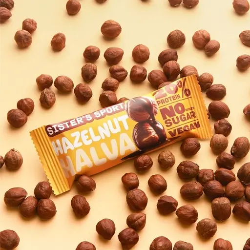 Протеїнова халва Sister's Sport Protein Halva, 40 грам - Фундук - фото 5