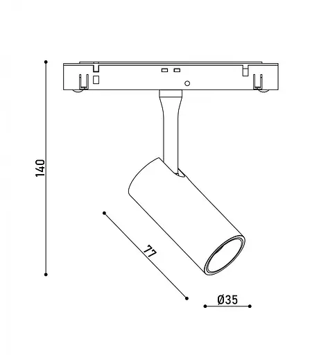Світильник магнітний трековий Kloodi KDMG-SPOT35 6W 4K WH - фото 2