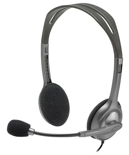 Комп'ютерна гарнітура Logitech H110 Silver (981-000271) - фото 1