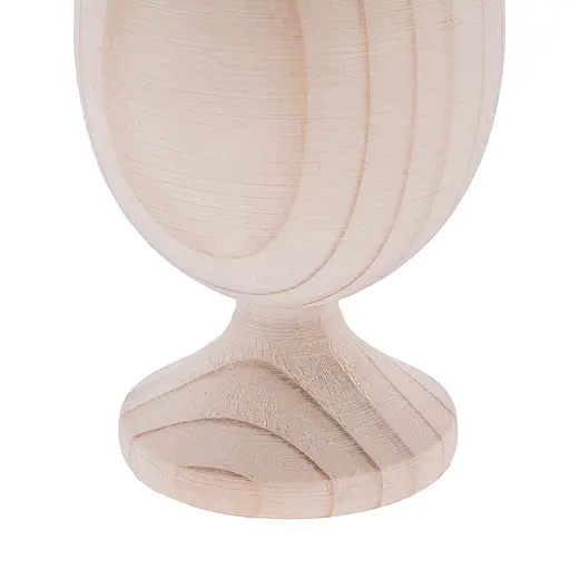 Деревянное пасхальное яйцо на подставке для декора, декупажа и росписи заготовка деревянная (высота 9 см), Woodly 85949 - фото 3