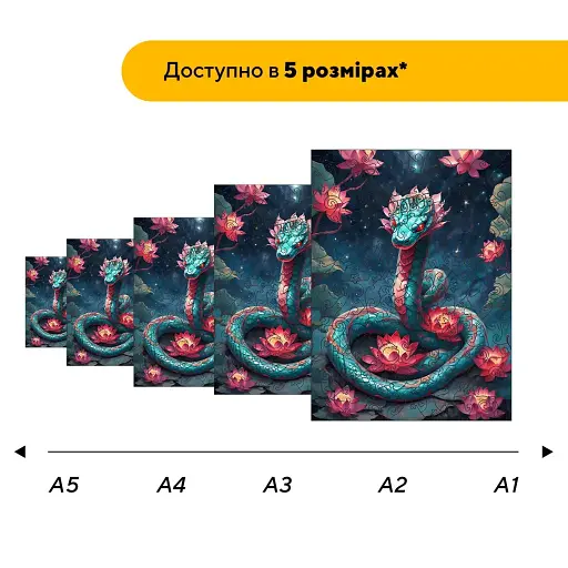 Пазл деревянный Змея Спокойствия, А1, Картонная коробка 500+ элементов - фото 2