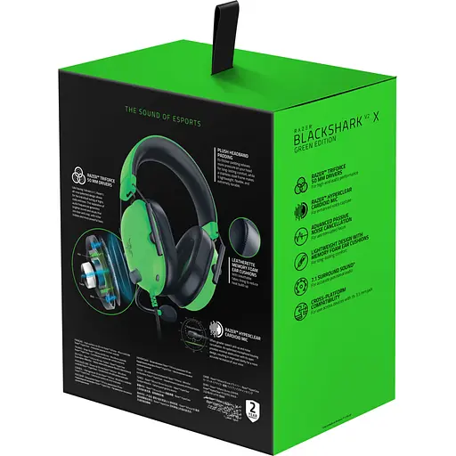 Наушники Razer Blackshark V2 X Green (RZ04-03240600-R3M1) - фото 6