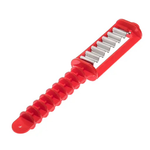 Ніж для фігурного нарізування овочів, картоплі, сиру фігурний ніж 20 см, Master Class Червоний 84464 - фото 1