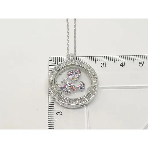 Серебряное колье Подиум с фианитами. KN8173 - фото 5