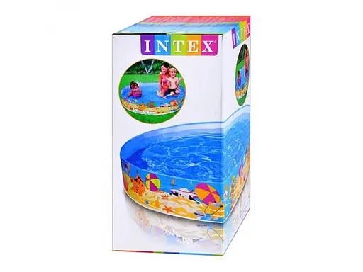 Басейн каркасний дитячий Intex 56451 Веселий пляж круглий 152x25 см об'єм 370 л - фото 5