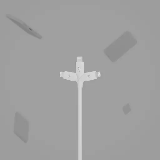 Belkin Кабель USB-A - Lightning силиконовый, с клипсой, 1м, белый - фото 9