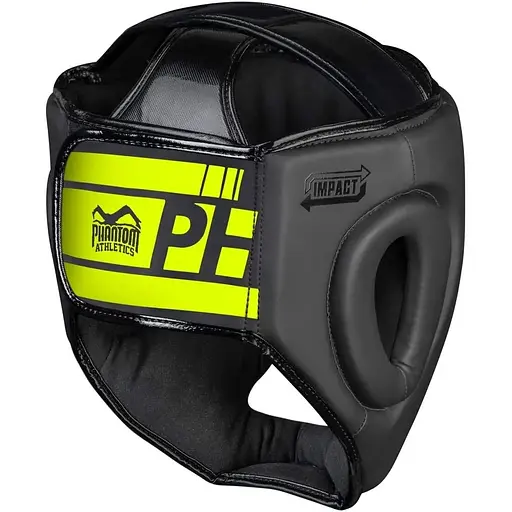 Боксерский шлем Phantom Athletic Apex Face Saver Black/Neon Yellow - фото 2