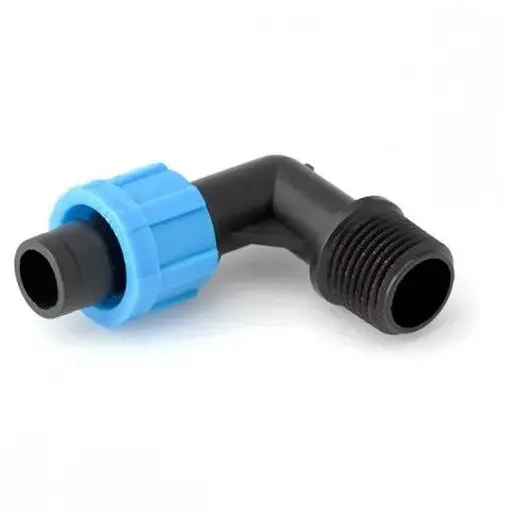 Стартер кутовий Presto-PS для крапельної стрічки з різьбою 1/2 дюйма (ME-0117-12) 50 штук - фото 1