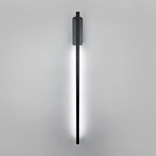 Современное линейное бра с прямоугольным основанием 80 см Line F Арт. C21/800 BK - фото 1