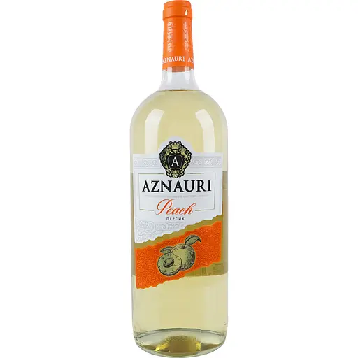 Вино Aznauri Peach перcик біле напівсолодке 1.5 л