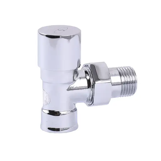 Кран вентильний кутовий з американкою Solomon 1/2″ хром 1844 під ключ - фото 4