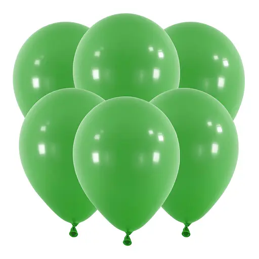 Шарик воздушный латексный 30 см (100) зеленый, матовый, IDEA7-DL-007 - фото 2