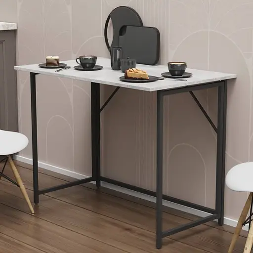 Стіл розкладний Моріс Ferrum-decor 750x1000x600 Чорний метал ДСП Бетон 16 мм (FRD-104675) - фото 13