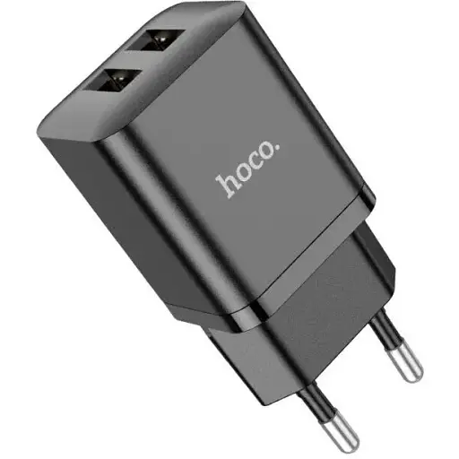 Зарядний пристрій Hoco N25 Maker (2 USB) 6931474782076 чорний - фото 1