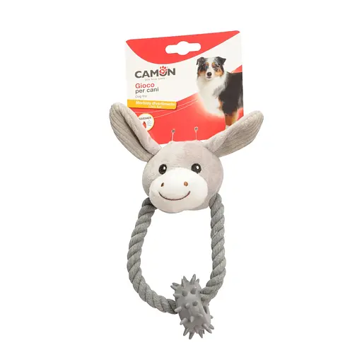 Іграшка для собак Camon кролик та віслючок з пищалкою в асортименті 18 см (AH451)