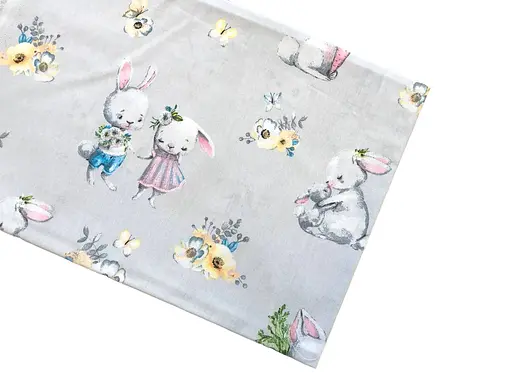 Хлопковая пеленка Moontime 100х80см "Кролики" - фото 1