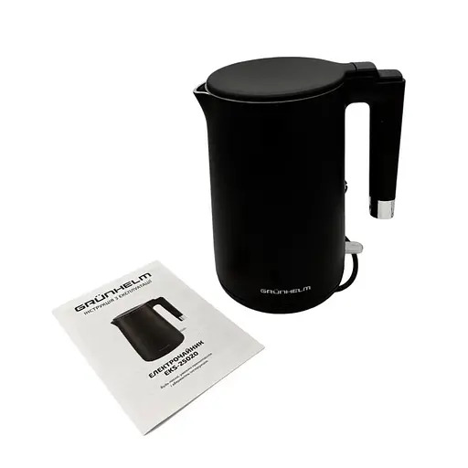 Электрочайник с вращением на 360° EKS-25020 Grunhelm 1.7л 2200Вт Черный - фото 3