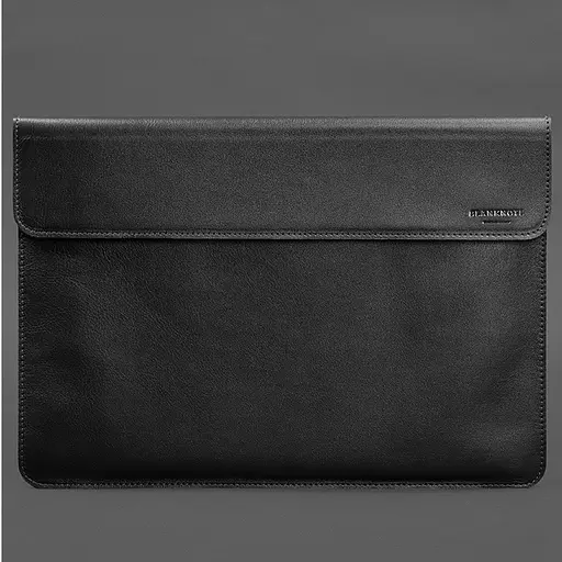 Шкіряний чохол-конверт BlankNote на магнітах для MacBook 15 дюйм Чорний - фото 4