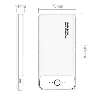 Внешний аккумулятор Power Bank Pineng PN-939 20000mAh (Черный) - фото 2