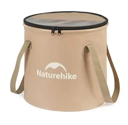 Складне відро для води Naturehike CNK2350CF010 ЕВА (20 л) Бежевий