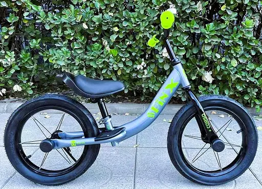 Велобіг Corso Spin-X, сталева рама, колесо 14", надувні колеса, підніжка, підставка для ніг, дзвоник PX-392-86 - фото 2