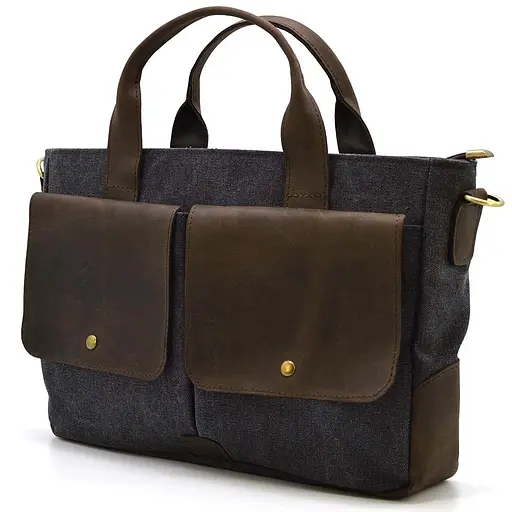 Кожаная мужская сумка TARWA 36х27х10 см sum0026084 - фото 1