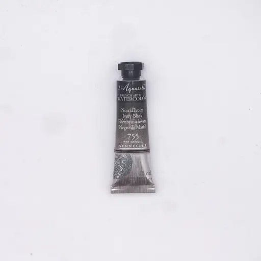 Акварельна фарба Sennelier L'Aquarelle, 10 мл, S1, Слонова кістка (Ivory Black)