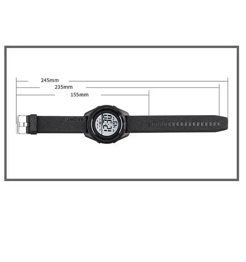 Мужские спортивные часы Skmei 1638 (Черные с белым циферблатом) - фото 2