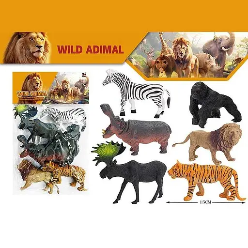 Набір фігурок Диких тварин, 6 шт., 000-62G