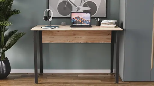 Комп'ютерний стіл Ferrum-decor Курт 75x120x70 чорний ДСП Дуб Сан-Марино 16мм (FRD-103937) - фото 5