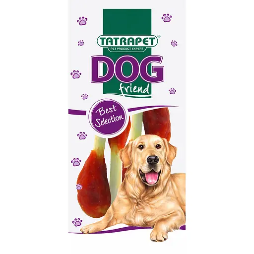 Лакомство для собак TatraPet Dog кальциевые косточки с курицей и уткой 40 г 