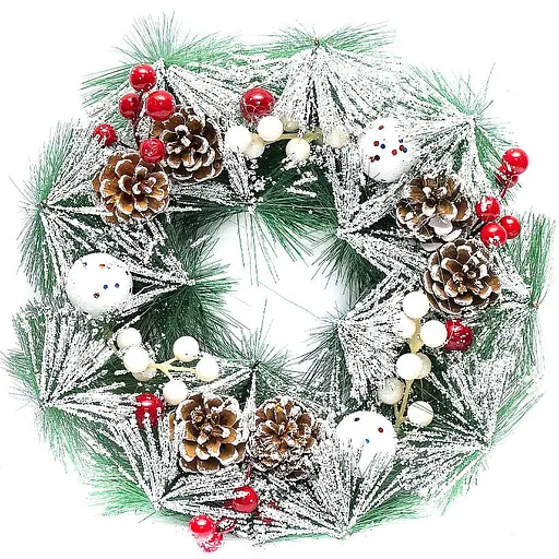 Вінок новорічний D30см 84165