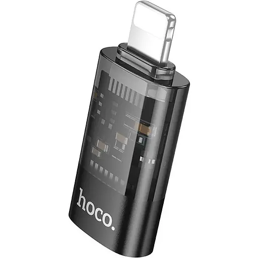 Перехідник Hoco UA36A Lightning Male to USB-C Female OTG Black [140335]
