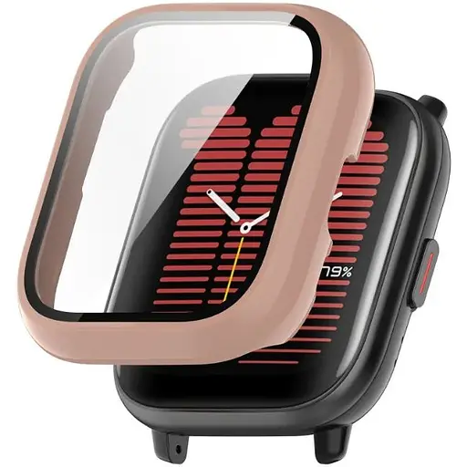 Чехол-накладка DK Пластик Gloss Glass Full Cover для Xiaomi Amazfit Active (A2211) (pink) - фото 4