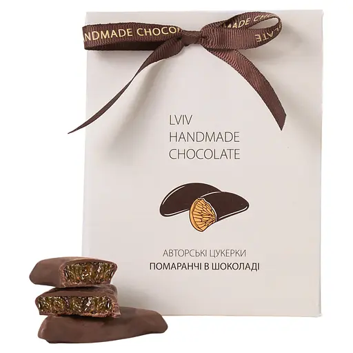 Драже Львівська Майстерня Шоколаду Помаранчі в шоколаді 100 г