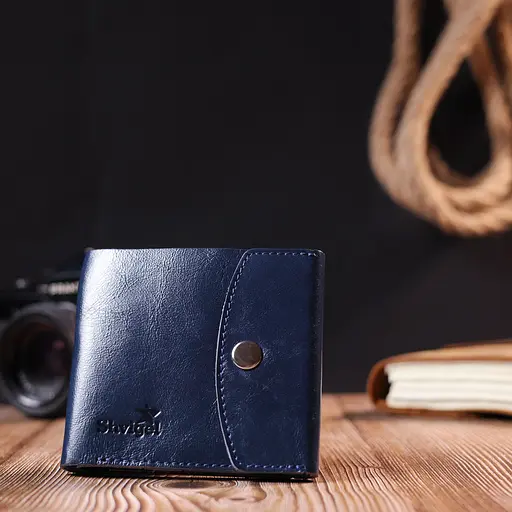 Кожаный портомный унисекс Shvigel 10.7х9.5х1.5 см acs0022847 - фото 6