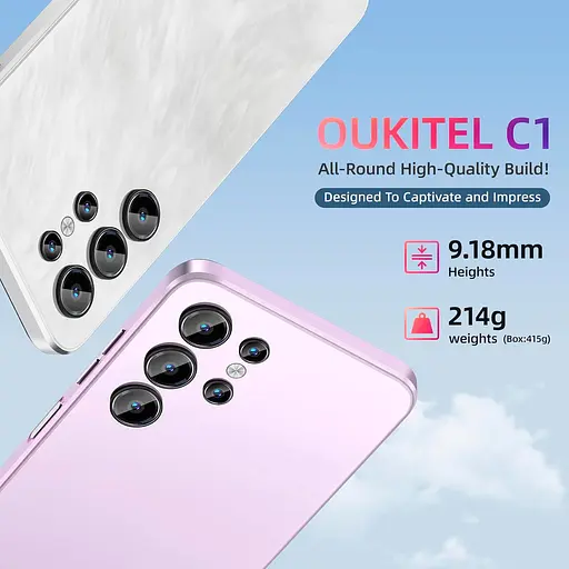 Смартфон Oukitel C1 4/128GB Blue [143101] - фото 6